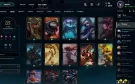 conta lol d3, all champs e bastante skins