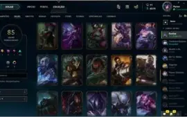 conta lol d3, all champs e bastante skins