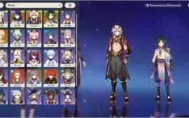 CONTA GENSHIN AR 51/ 5 char 5 stars upada