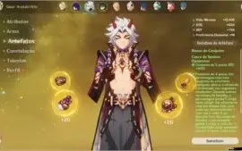 CONTA GENSHIN AR 51/ 5 char 5 stars upada