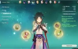CONTA GENSHIN AR 51/ 5 char 5 stars upada