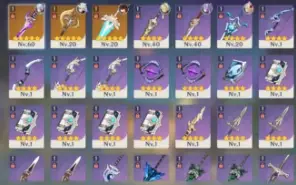 Conta genhs com 4 personagem T5 +3 armas T5