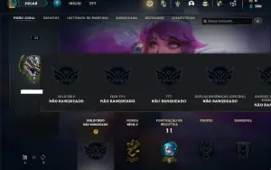 Conta Unranked com 21 Champs e 2 Skins