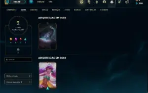Conta Unranked com 21 Champs e 2 Skins
