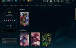 Prata 3 com 100 Champs e 26 Skins ( ADC / JG )