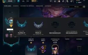 Prata 3 com 100 Champs e 26 Skins ( ADC / JG )