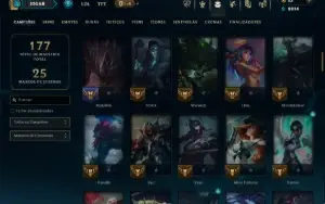 Prata 3 com 100 Champs e 26 Skins ( ADC / JG )