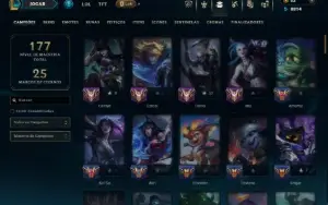 Prata 3 com 100 Champs e 26 Skins ( ADC / JG )