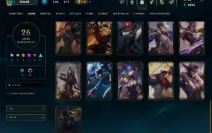 Prata 3 com 100 Champs e 26 Skins ( ADC / JG )