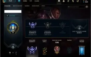 Conta LoL Diamante 4 64% Win rate Bom MMR League of Legends