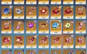 Conta Genshin Impact AR 56 9 personagens 5* e 18 4*g