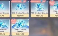 Conta Genshin Impact AR 56 9 personagens 5* e 18 4*g