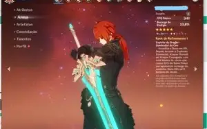 Genshin Impact Anúncio dinâmico Diluc Túmulo e mais