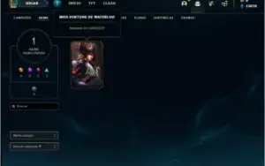 Conta prata 4 com 1 skin e 22 champs