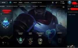 Conta Lol platina 1, 65 skins, 122 campeões
