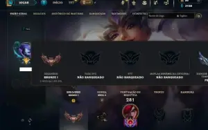 Bronze 1 com 90 Champs e 66 Skins