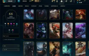 Bronze 1 com 90 Champs e 66 Skins