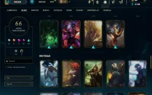 Bronze 1 com 90 Champs e 66 Skins