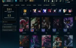 Bronze 1 com 90 Champs e 66 Skins
