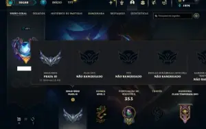 Prata 3 com 115 Champs e 109 Skins ( MAIN MID )