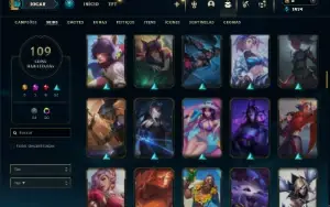 Prata 3 com 115 Champs e 109 Skins ( MAIN MID )