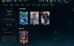 Prata 3 com 115 Champs e 109 Skins ( MAIN MID )