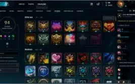 CONTA COM BORDA OURO 1 - VARIAS SKINS VITORIOSAS