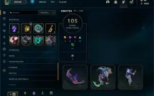 Conta LOL - 77 skins + 105 champs (email não confirmado)