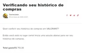 Conta VALORANT - R$ 700 em skins