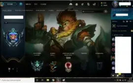 conta league of legends platina 1