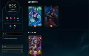 Conta league of legends 2014, gold IV 225 skins 61 legacy