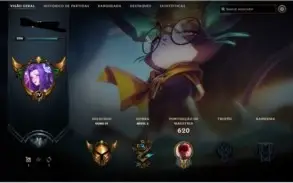 Conta league of legends 2014, gold IV 225 skins 61 legacy