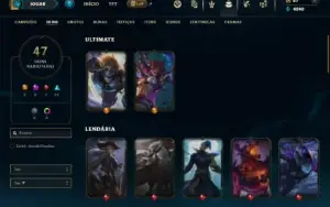 Ferro 1 com 75 Champs e 47 Skins + 2 Ultimates