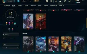 Ferro 1 com 75 Champs e 47 Skins + 2 Ultimates