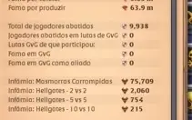 Conta albion online 543M de fama. 11 Ilhas e 2 de guilda