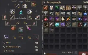 Conta Bdo Sorc 62/ OGRO PEN/ Armadura e armas boss/ VELL
