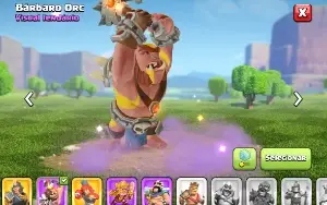 Cv 14 + clã + bastante skins CLASH OF CLANS