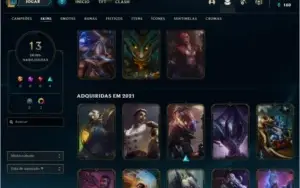 CONTA COM RP GRÁTIS (1180RP) - SMURF COM WR ALTO