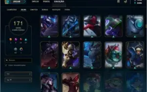 CONTA LEAGUE OF LEGENDS, 171 SKINS , 128 CHAMPS , PRATA 3