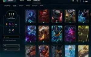 CONTA LEAGUE OF LEGENDS, 171 SKINS , 128 CHAMPS , PRATA 3