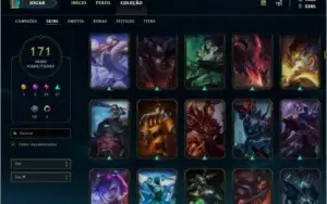 CONTA LEAGUE OF LEGENDS, 171 SKINS , 128 CHAMPS , PRATA 3