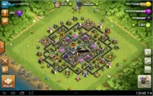 Clash of Clans cv 9 quase full nivel 104