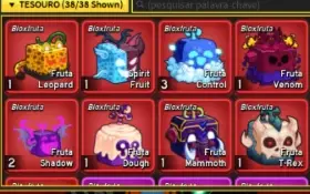 Conta 19 frutas permanentes kitsune,dragon Yoru v3, promoçao