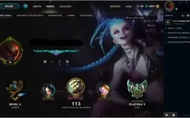 Conta League of Legends Platina 5