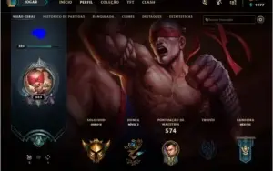 Conta level 323 e com todos os champs.