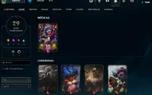 Conta Lol Diamante IV, 29 SKINS