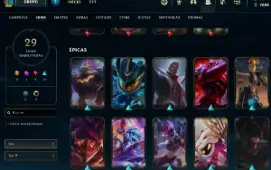 Conta Lol Diamante IV, 29 SKINS