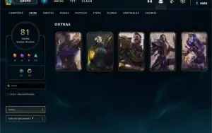 Conta lol mestre 200pdl- Muitos champs- 81 skin- 5 vitoriosa
