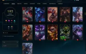 Conta LoL - Ouro IV - LVL 528 - 182 Skins