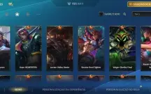 Conta wild rift nível 164